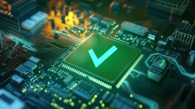 High-performance AI processor with green 'Vega' logo, showcasing integrated circuit's capabilities.