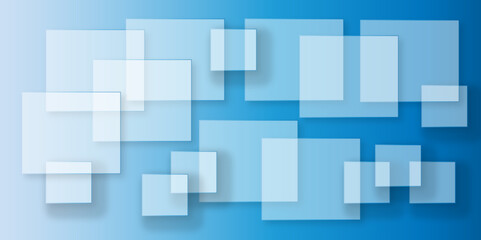 Blue background Abstract Geometric pattern light. material in triangle diamond and blue squares shapes. Blue technology square business background with motion gradient blue light effect. colorful wall