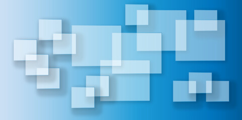 Blue background Abstract Geometric pattern light. material in triangle diamond and blue squares shapes. Blue technology square business background with motion gradient blue light effect. colorful wall