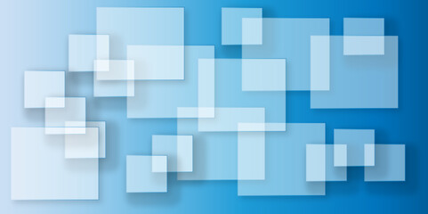Blue background Abstract Geometric pattern light. material in triangle diamond and blue squares shapes. Blue technology square business background with motion gradient blue light effect. colorful wall