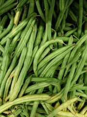 Fresh green beans gathered in a market display inviting healthy cooking options for every meal throughout the day
