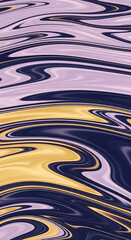 Abstract Swirls of Lilac, Gold, and Navy Elegant Fluid Art Background for Creative Projects and Unique Designs