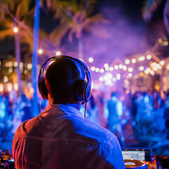 dj in action on a party