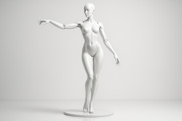 3d rendered illustration android of a human body
