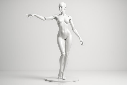 3d rendered illustration android of a human body