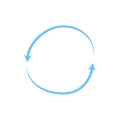 Airflow icon vector. Fresh air circulation for air purification, ventilation or conditioning visualization