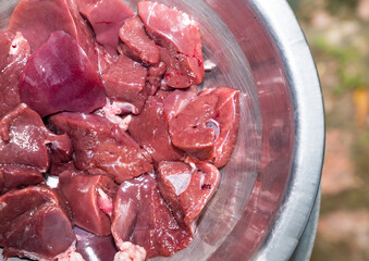 A traditional Bengali dish, known as Goat Liver Curry or mutton "mete chorchori". Goat or mutton liver is most nutritionally dense foods on the planet, providing vitamin B12, vitamin A, iron, zinc. 