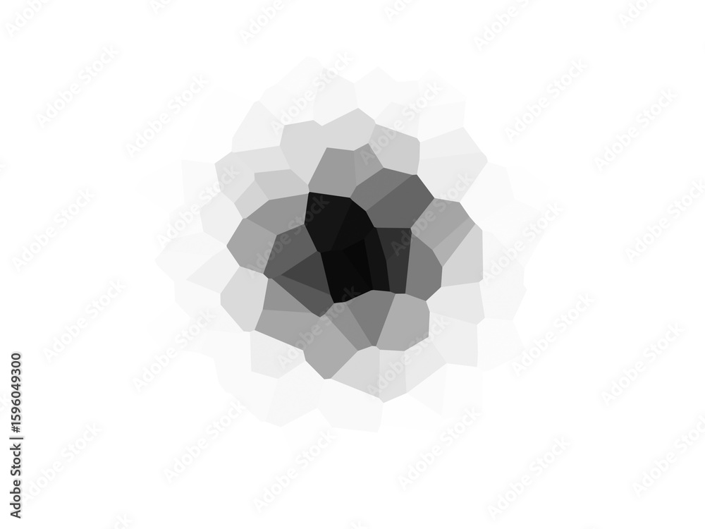 Wall mural an abstract black backdrop with soft shadows and subtle gradations