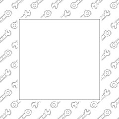 construction frame. doodle construction tool square frame. hand drawn construction frame background. construction tool background