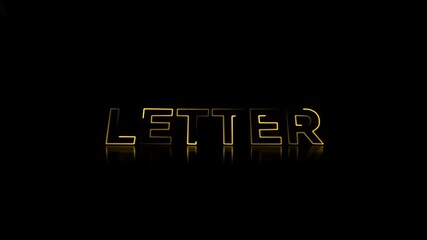 Golden Illuminated Letter Design Elegant Typography