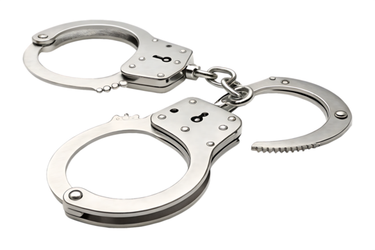 Opened Handcuffs. on AI generated by PNG