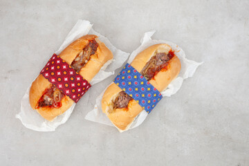 Traditional South African favorite, Boerewors roll