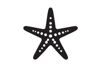 Starfish Silhouette Vector Illustration