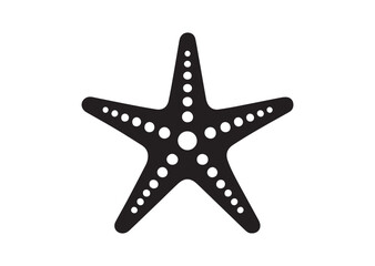 Starfish Silhouette Vector Illustration