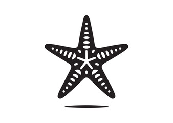 Obraz premium Starfish Silhouette Vector Illustration