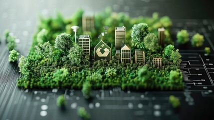 Living green and eco-friendly infographics showing sustainable lifestyle choices waste reduction energy saving practices environmental benefits carbon footprint data charts