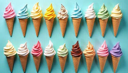 Gourmet Ice Cream Collection Delicious Frozen Treats

