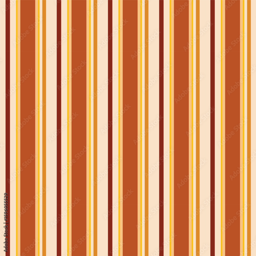 Wall mural seamless striped pattern in brown.vertical stripes lines abstract repeat pattern for autumn.vector i