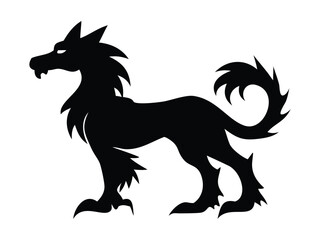 Dynamic Horse Silhouette Illustration
