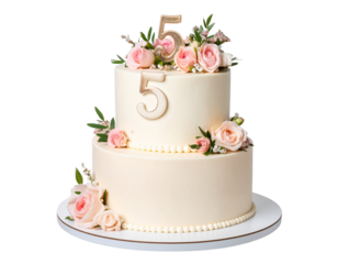  5 Pound Fondant Birthday Cake PNG