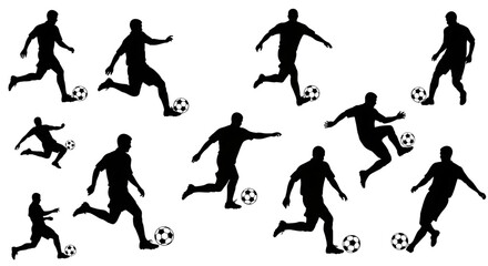 Faint Soccer Balls Scattered in a Dark Ambience Subtle Hints of Playfulness in a Dimly Lit Setting