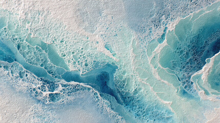 Elegant abstract artwork using watercolor diffusion techniques featuring crisp pigment transitions and frozen textured elements for refined visual appeal.