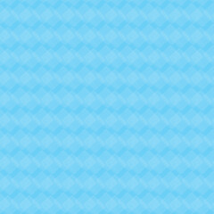 Simple seamless pattern of woven-style diagonal lines forming square shapes in a light blue tone. Clean and modern with a soft pastel aesthetic, suitable for backgrounds,