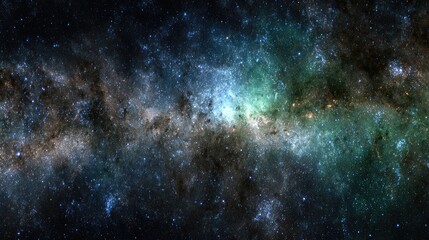 Naklejka premium Colorful Deep Space Nebula With Star Cluster