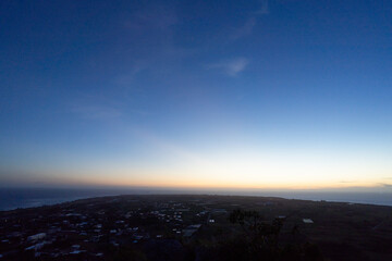 伊江島タッチューから見た日没