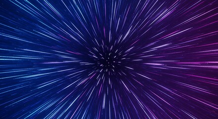 Cinematic Star Wars background with concentric light bursts and fast-moving trails, creating the feel of intergalactic motion.