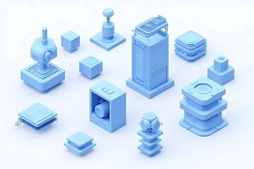 3d render of a business symbol made of many spheres