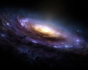 Fototapeta premium Spiral Galaxy In Deep Space