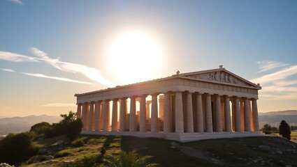 washington monument at sunset