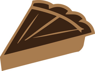 Slice of Pie Colorful Vector Illustration Design (Version: 01)