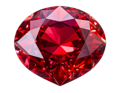 Firefly A close-up of a brilliant red diamond gemstone with precise faceted cuts, sparkling r 878273 PNG