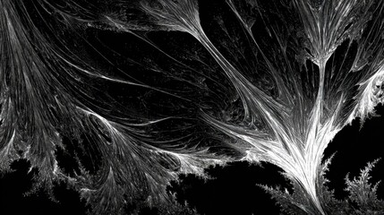 Obraz premium Abstract White Dot Patterns On Black Background