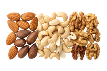 Peeled Mixed Nuts on AI generated by PNG