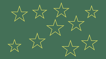 Flag of the Russian Federation in the form of a star. Vector illustration