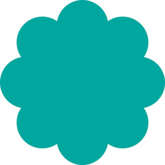 cloud computing concept with simple vector shape