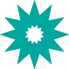 Abstract star shape vector symbol for any design illustration