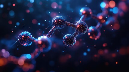 AI-assisted molecular simulation for pharmaceutical research, showing protein interaction, drug modeling, and real-time compound analysis 5484d39fd13f