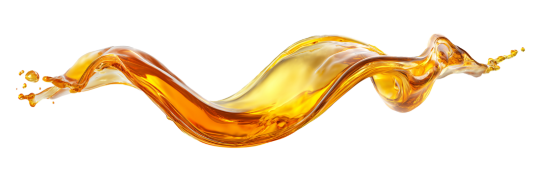 oil splash on transparent background