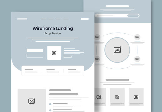 Destination Travel Landing Page Wireframe Design