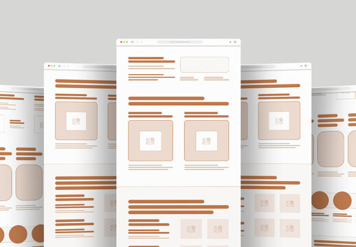 Wireframe Landing Page Design