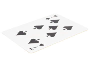 card gambling on white game luck seven spades