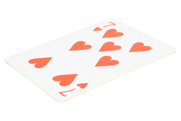 card gambling on white game luck seven hearts