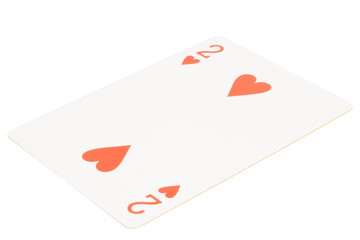 card gambling on white game luck two hearts