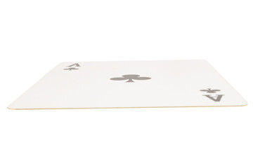 card gambling on white game luck ace clubs