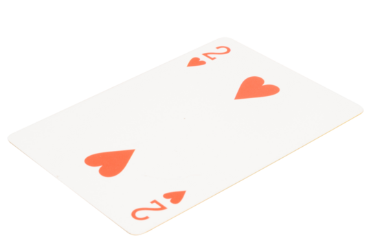 card gambling on white game luck two hearts