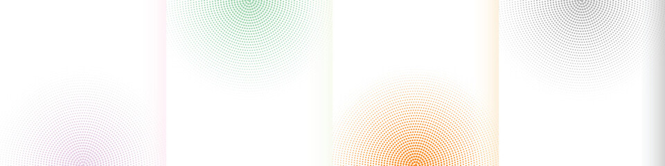 abstract halftone white background set in four colors